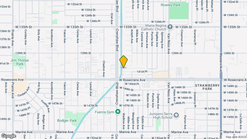 2617, 2907, 2931-2935 W. 141st Pl. Map and Location Details