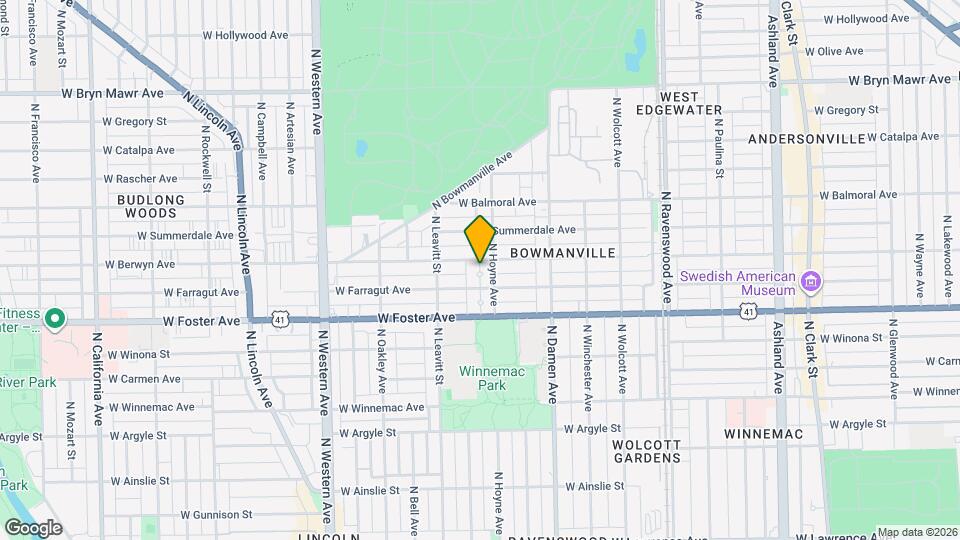2121 W Berwyn Ave Map and Location Details