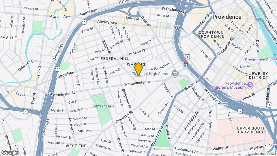 498 Washington St, Unit Unit 1 Map and Location Details