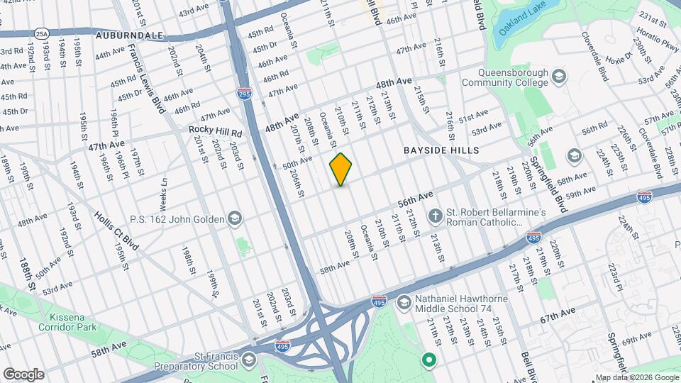 208-12 53rd Ave Map and Location Details