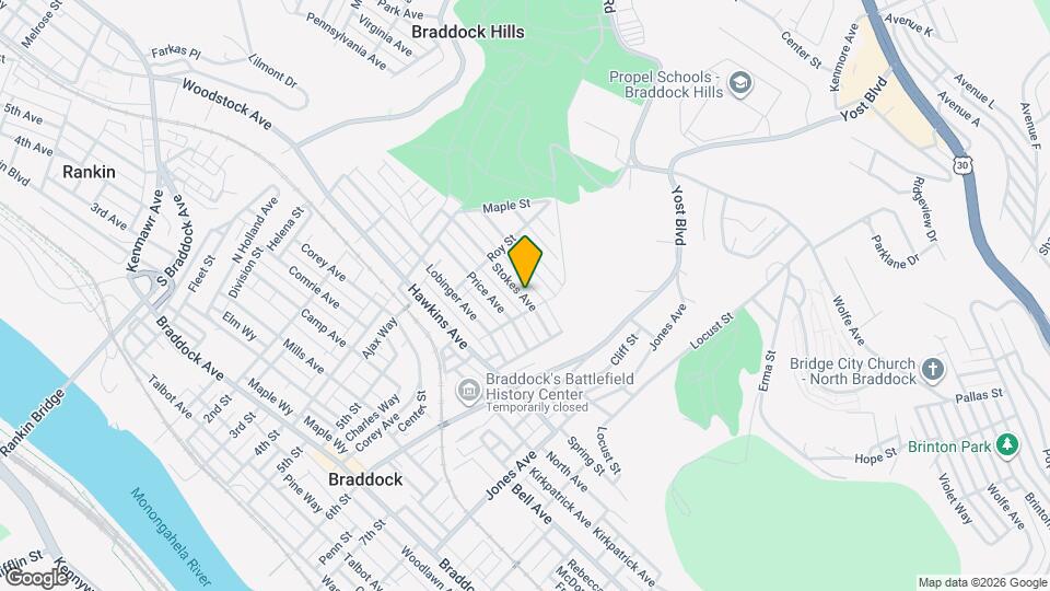 545 Stokes Ave Map and Location Details