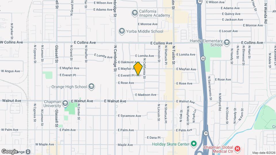 1202 E Everett Pl Map and Location Details