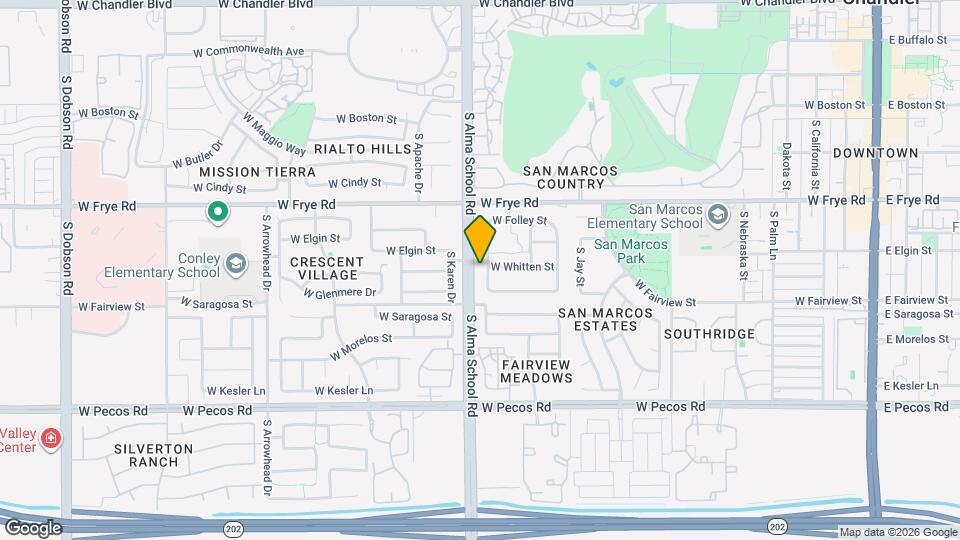 550 S Emerson St Map and Location Details