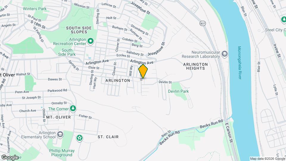 205 Dengler St Map and Location Details