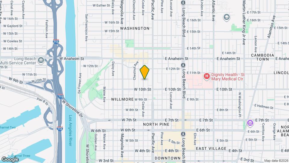 1050 Cedar Ave Map and Location Details