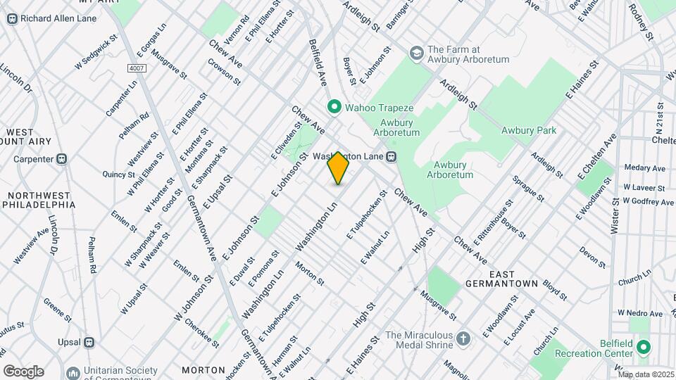 509 E Washington Ln Mapa y Detalles de la Ubicación