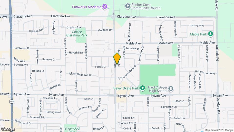 3805 Monteview Dr Map and Location Details