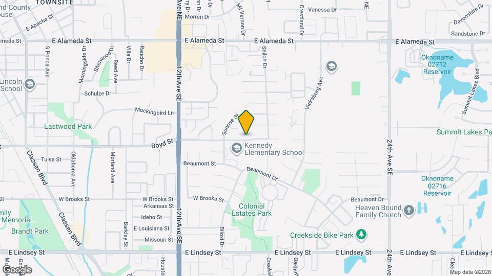 1601 Boyd St Map and Location Details