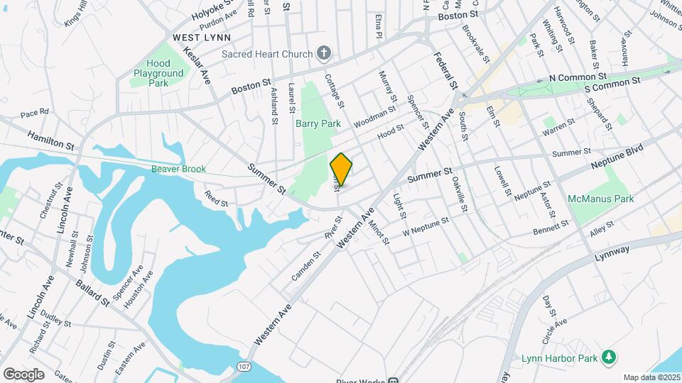 72 Linden St, Unit #1 Mapa y Detalles de la Ubicación