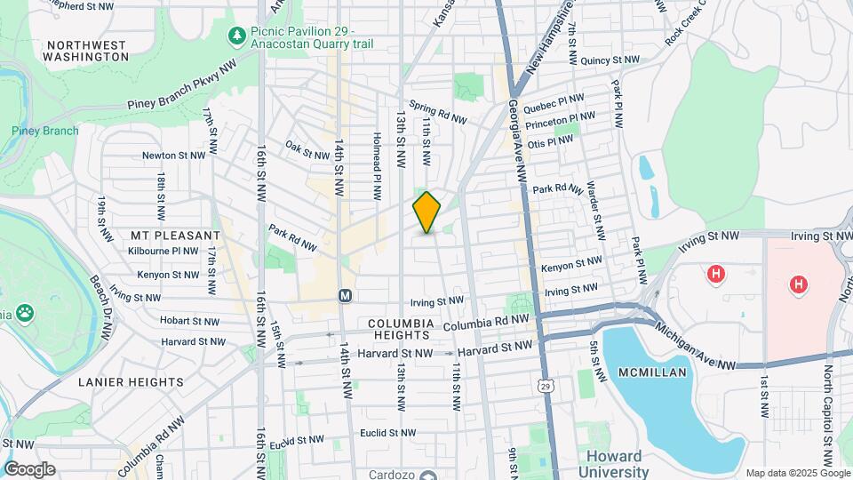1111 Lamont St NW Map and Location Details