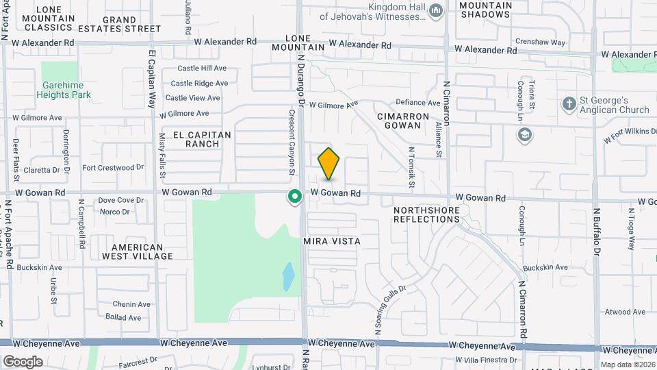 3605 N Porch Swings Way Mapa y Detalles de la Ubicación