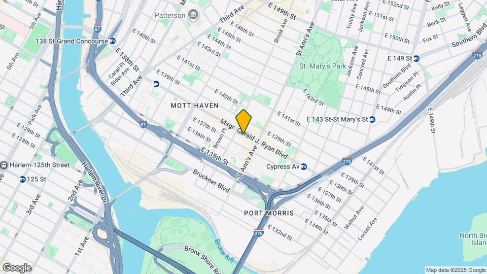 530 East 138th Street Mapa y Detalles de la Ubicación