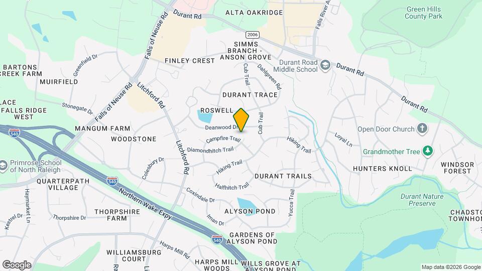 2605 Diamondhitch Trail Map and Location Details