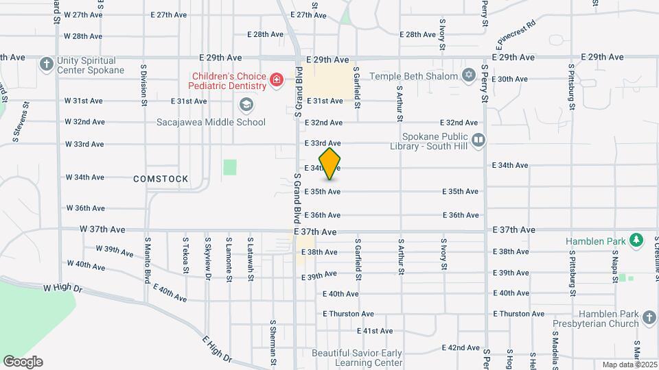 723 E 35th Ave Map and Location Details