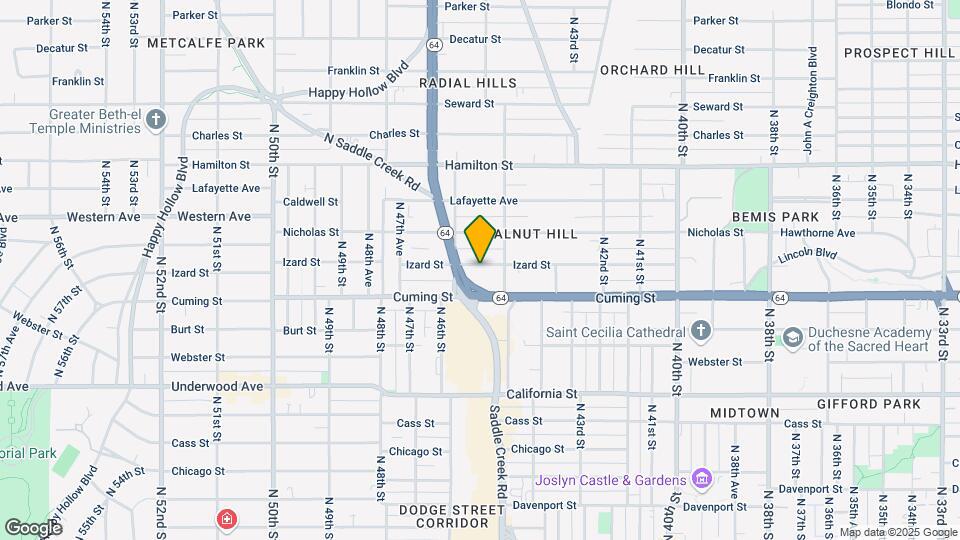 4519 IZARD St Map and Location Details