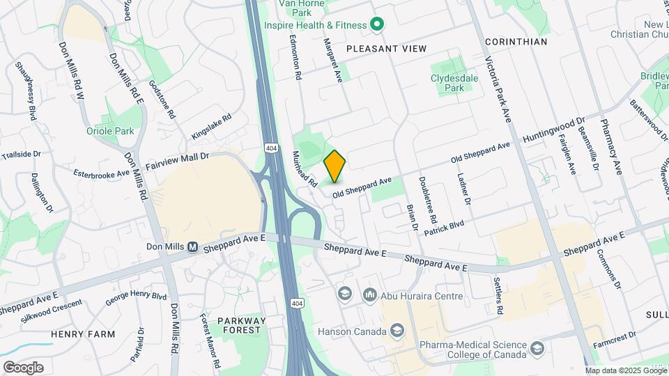 70 Old Sheppard Ave Map and Location Details