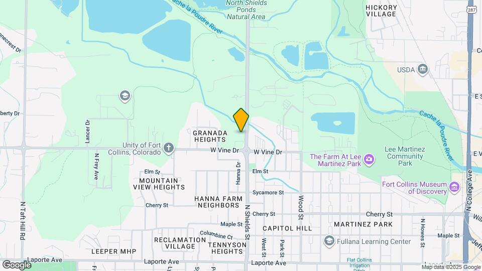 723 N Shields St Map and Location Details