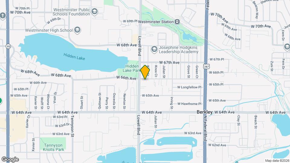 3572 W 66th Ave Mapa y Detalles de la Ubicación