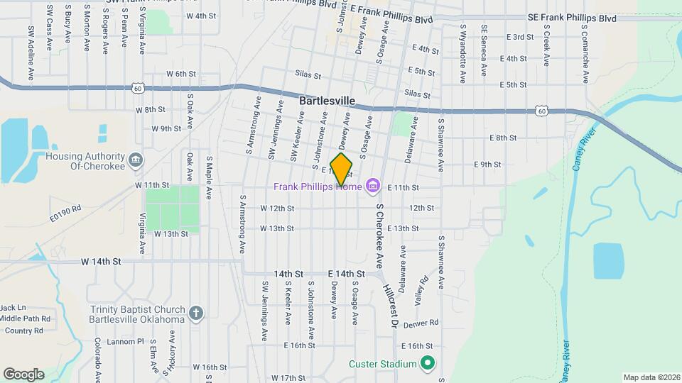 1100 SE Dewey Ave Map and Location Details