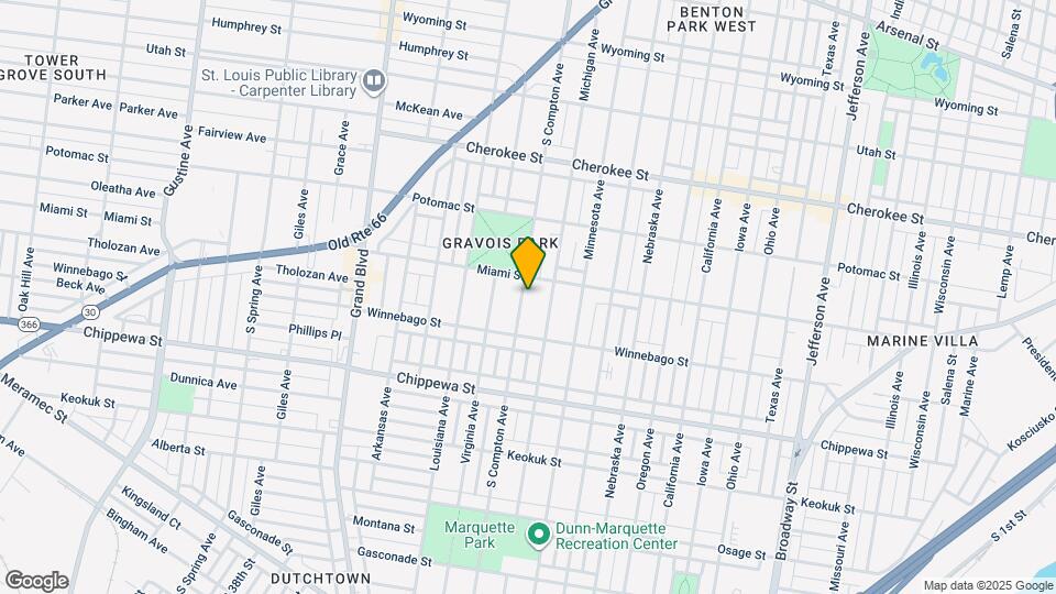 3618 S Compton Ave Mapa y Detalles de la Ubicación