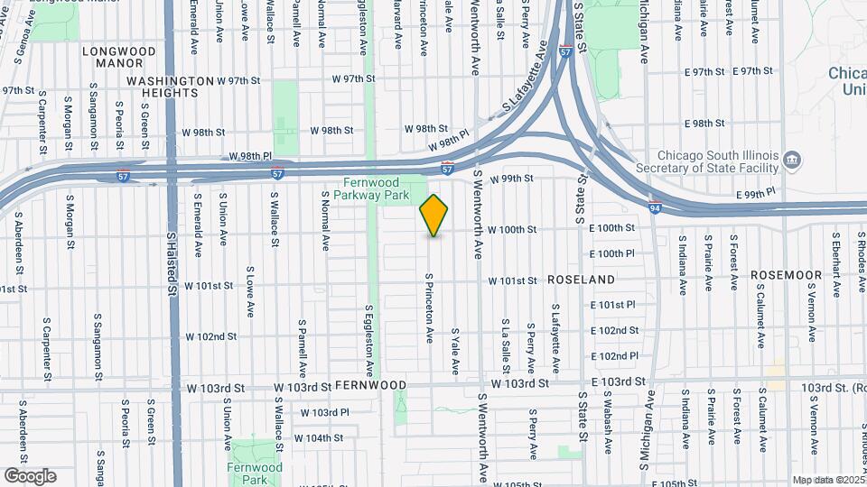 10015 S Princeton Ave Map and Location Details