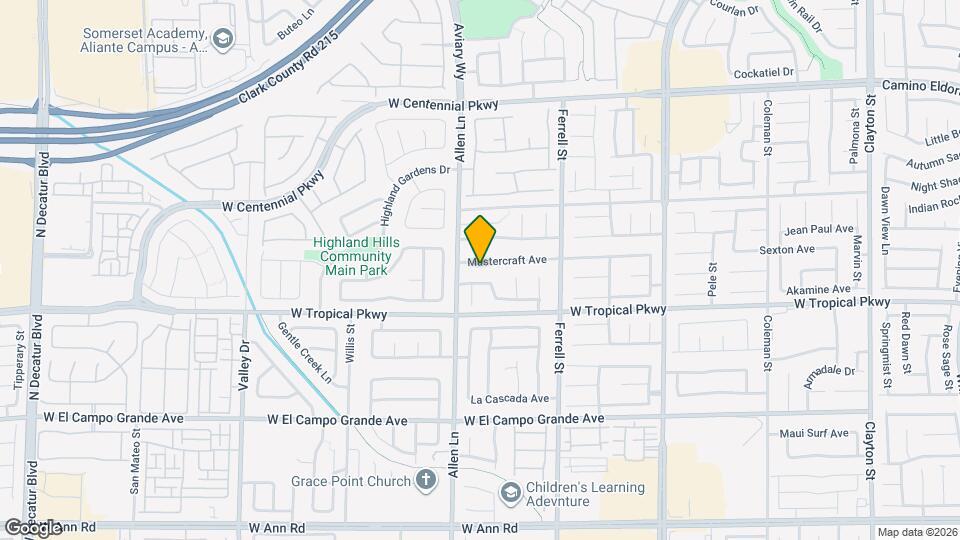 3609 Mastercraft Ave Map and Location Details