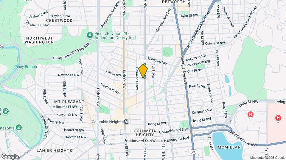 3542 13th St NW, Unit 2 Mapa y Detalles de la Ubicación