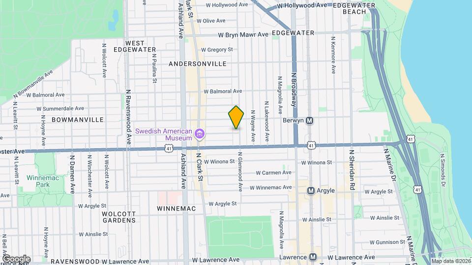 1406 W Farragut Ave Map and Location Details