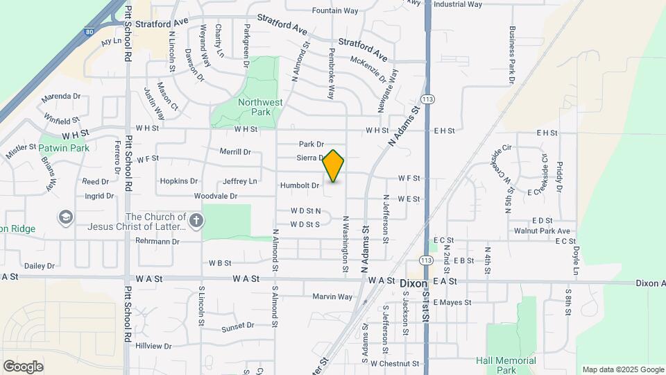 527 N Washington St Map and Location Details