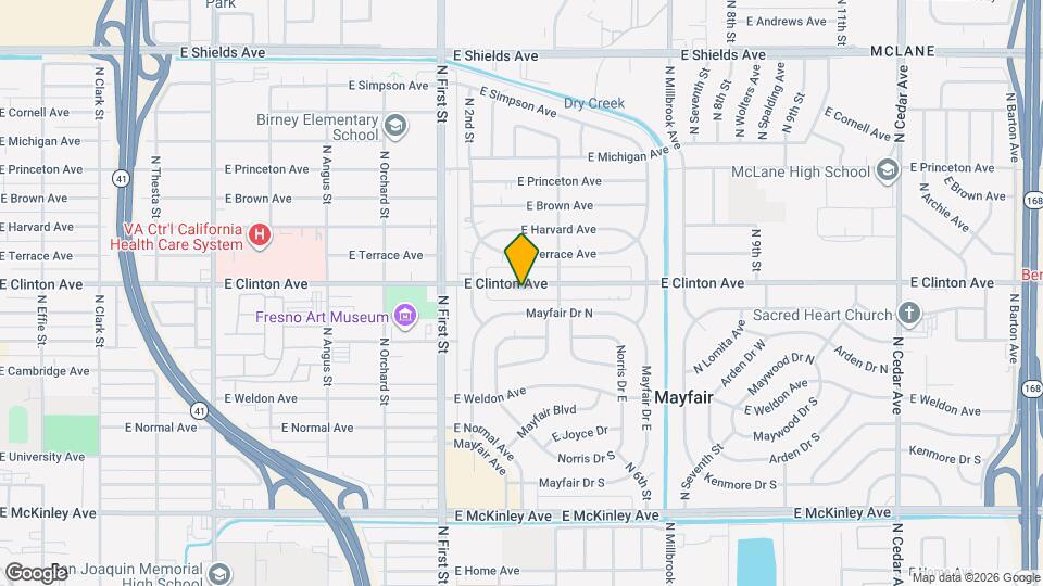 3336-3342 E Clinton Ave Mapa y Detalles de la Ubicación
