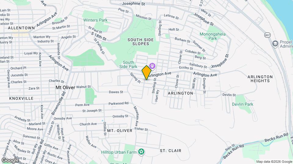2205 Spring St Mapa y Detalles de la Ubicación