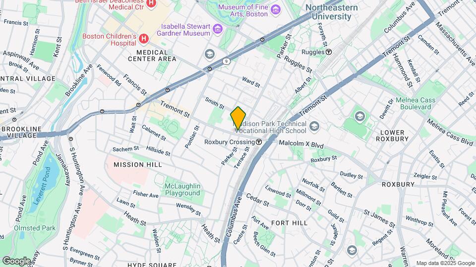 1451 Tremont St Map and Location Details