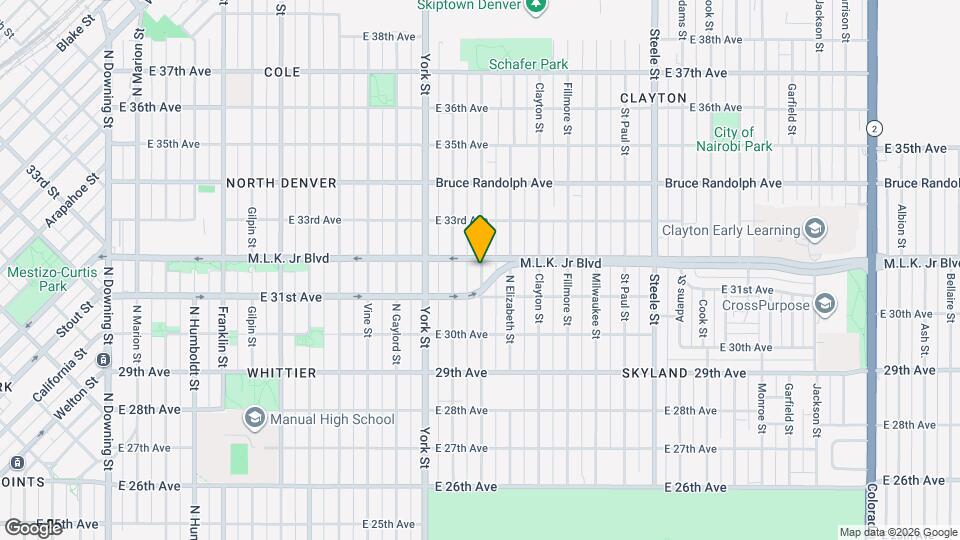 3145 Columbine St Map and Location Details