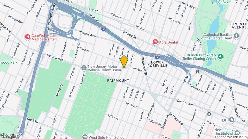 102 S 12th St Map and Location Details