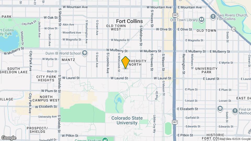 627 S Sherwood St Map and Location Details