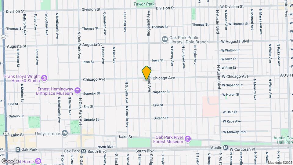 427 N Ridgeland Ave Mapa y Detalles de la Ubicación