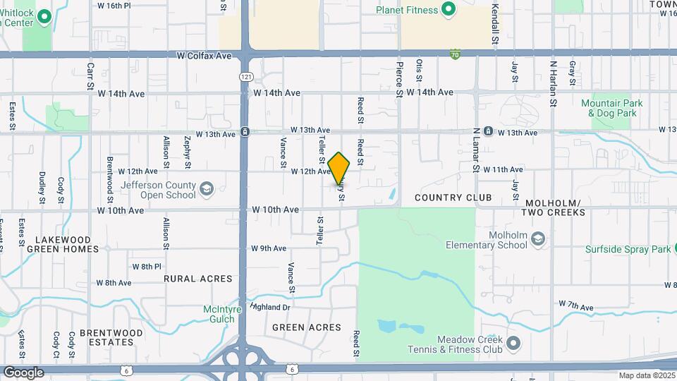 1065 Saulsbury St Map and Location Details