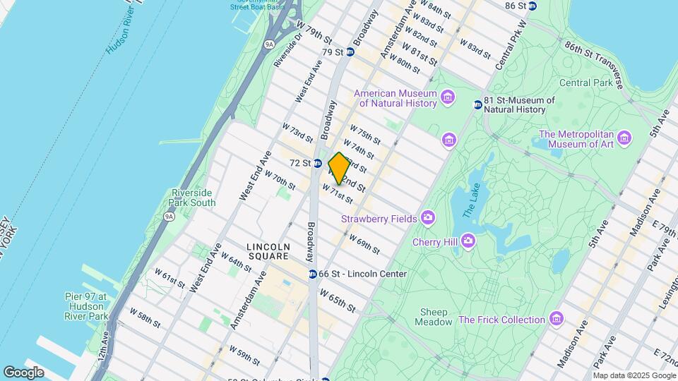 145 W 71st St Mapa y Detalles de la Ubicación