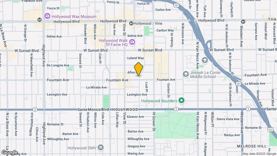 6201 Fountain Ave Map and Location Details