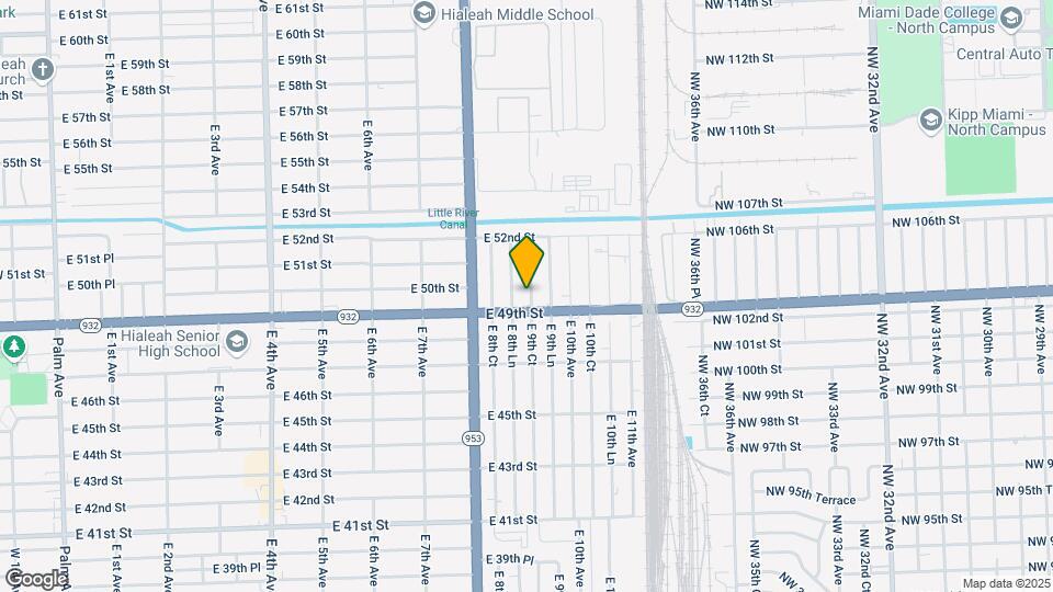 4930 E 9th Ct Map and Location Details