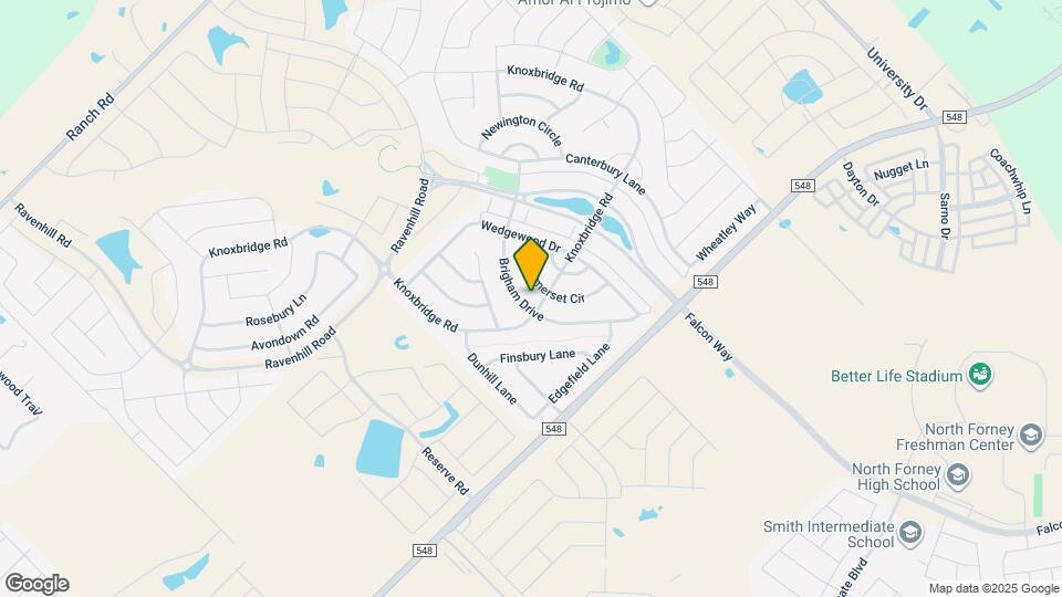 1102 Brigham Drive Map and Location Details