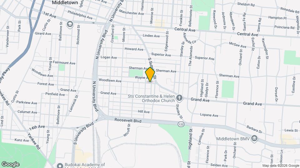 2210 Woodlawn Ave Map and Location Details