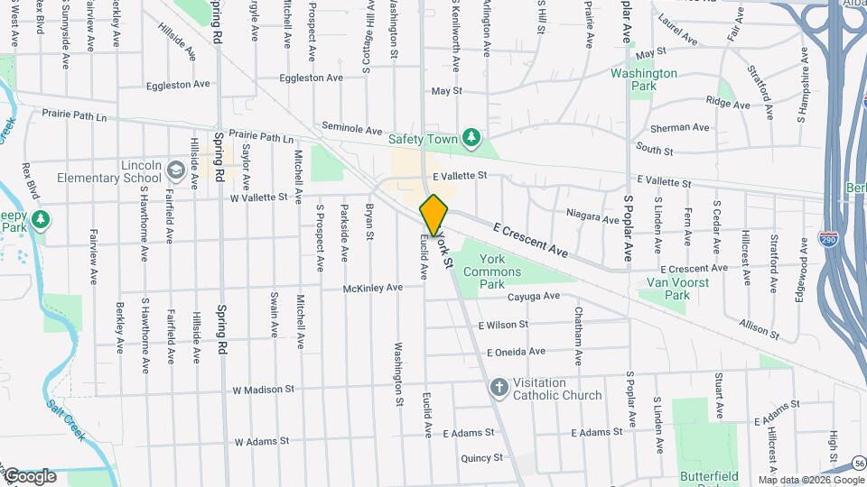 606 S York St Map and Location Details