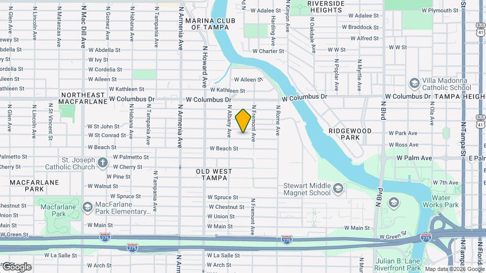 1911 W St Conrad St Map and Location Details