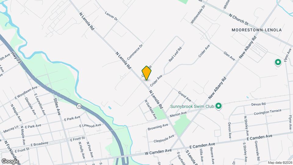 729 N Lenola Rd Mapa y Detalles de la Ubicación