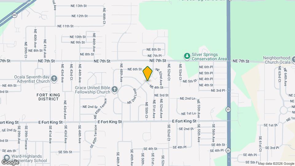 5021 NE 4th St Map and Location Details