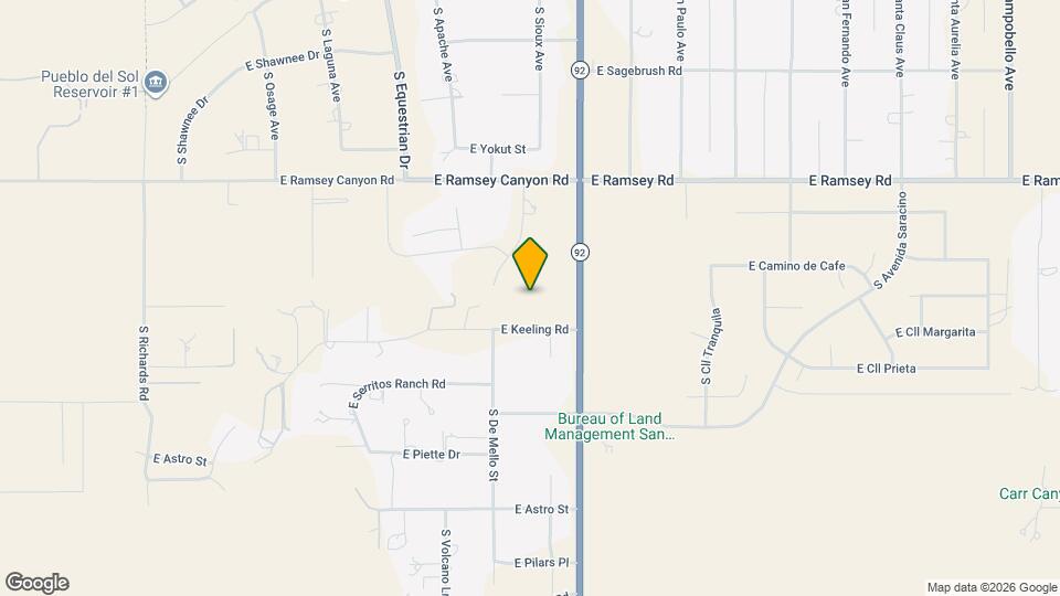 3821 E Keeling Rd Map and Location Details