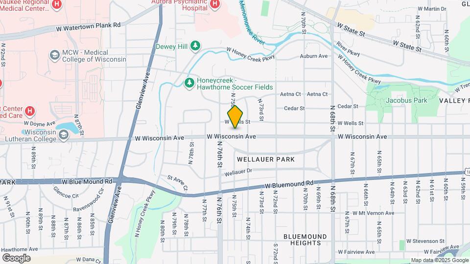 7434 W Wisconsin Ave Map and Location Details