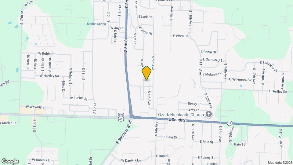 1306 S 3rd Ave Map and Location Details