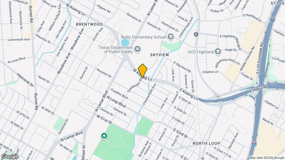 5511 Guadalupe St Map and Location Details